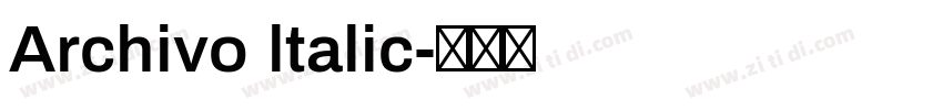 Archivo ltalic字体转换